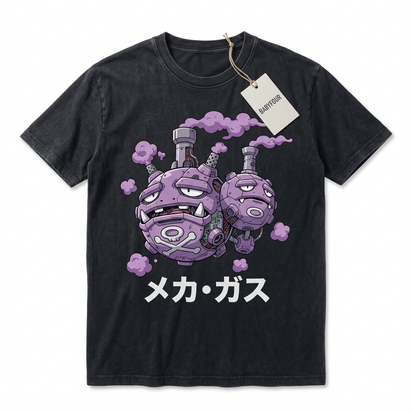 Vintage Poison Gas Monster Anime Graphic Unisex T-Shirt - Retro 90s Purple Creature Tee