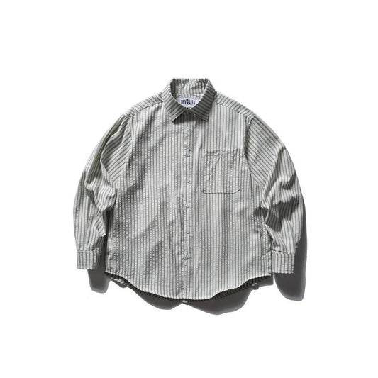 Long Sleeve Shirt Stripe Shirt Men