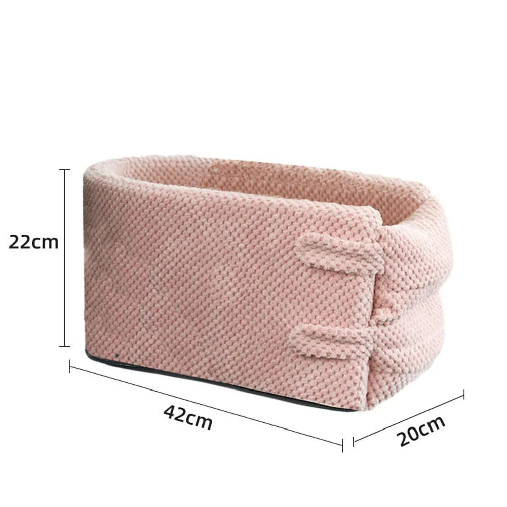 Puppy Cat Bed Car Console Pet Litter Portable Car Handrail Dog Cat Mat Travel Bed Safety Pet Seat