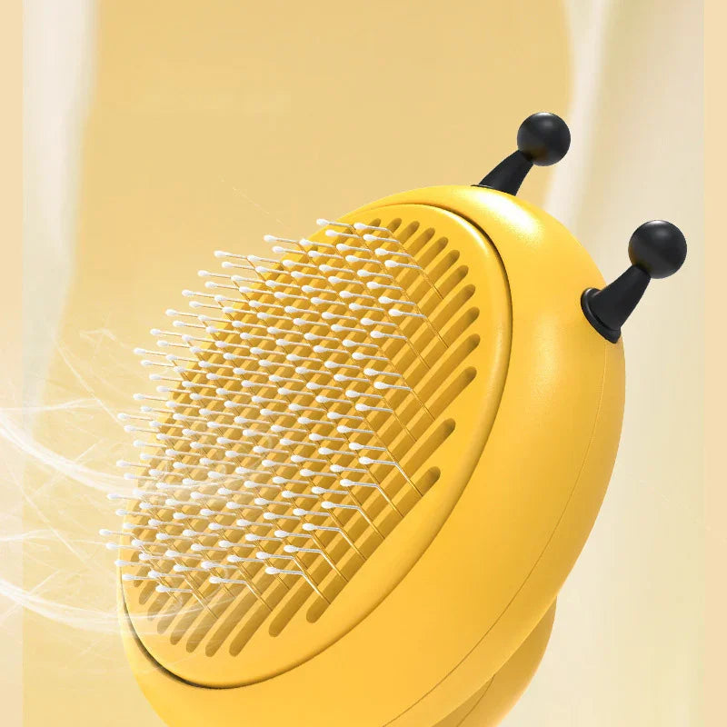 Little Bee Pet Comb Cat To Remove Floating Hair Beauty Self-Cleaning Pet Needle Comb One-Click Automatic Hair Shedding Comb Dog Comb