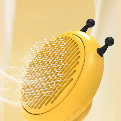 Little Bee Pet Comb Cat To Remove Floating Hair Beauty Self-Cleaning Pet Needle Comb One-Click Automatic Hair Shedding Comb Dog Comb