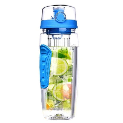 1000ml Free Fruit Infuser Juice Shaker Sports Lemon Water Bottle Tour hiking Portable Climbing Camp Bottles Outdoor Kettle Pro