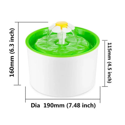 Automatic Flower Style Cat Dog Electric Pet Drinking Fountain Pet Bowl Drinking Water Dispenser Drink Filter