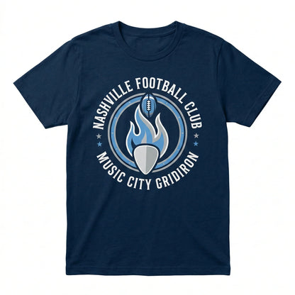 Nashville Football Fan Gear - Music City Gridiron Apparel | Two-Tone Blue Game Day T-Shirt, Hoodie, Sweatshirt