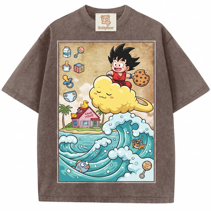 Vintage Anime Super Warrior Graphic Tshirt - Unisex Retro Manga Tee