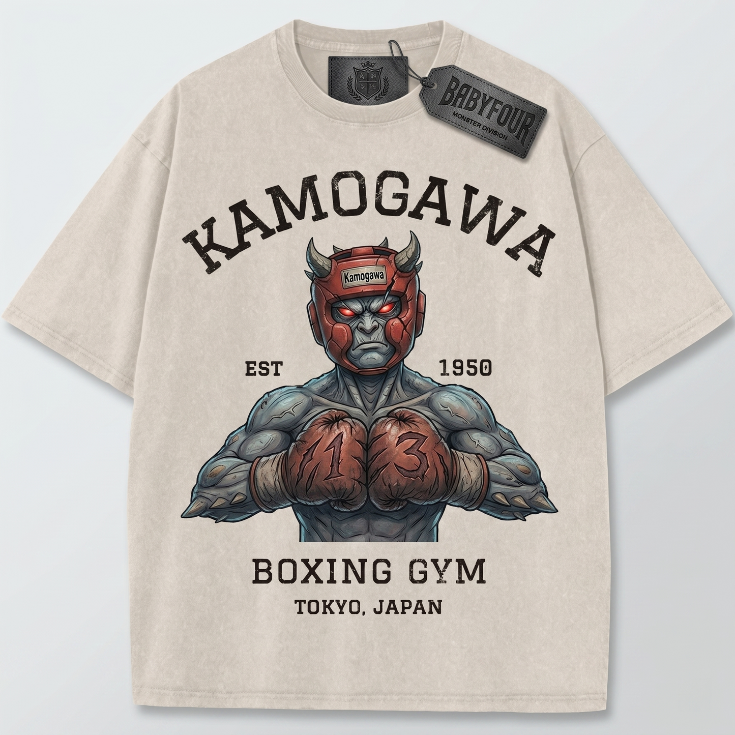 Vintage Anime Boxing Graphic Tee - Unisex Heavyweight T-Shirt