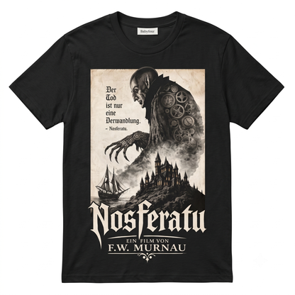1922 Silent Vampire Movie Graphic Tee - German Expressionism Horror Gothic Film Merch - Vintage Classic Monster Unisex T-Shirt