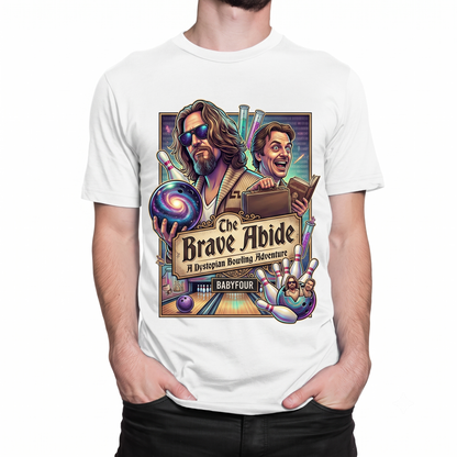 The Dude Abides Retro Bowling Graphic Tee - Vintage Movie Inspired Unisex T-Shirt