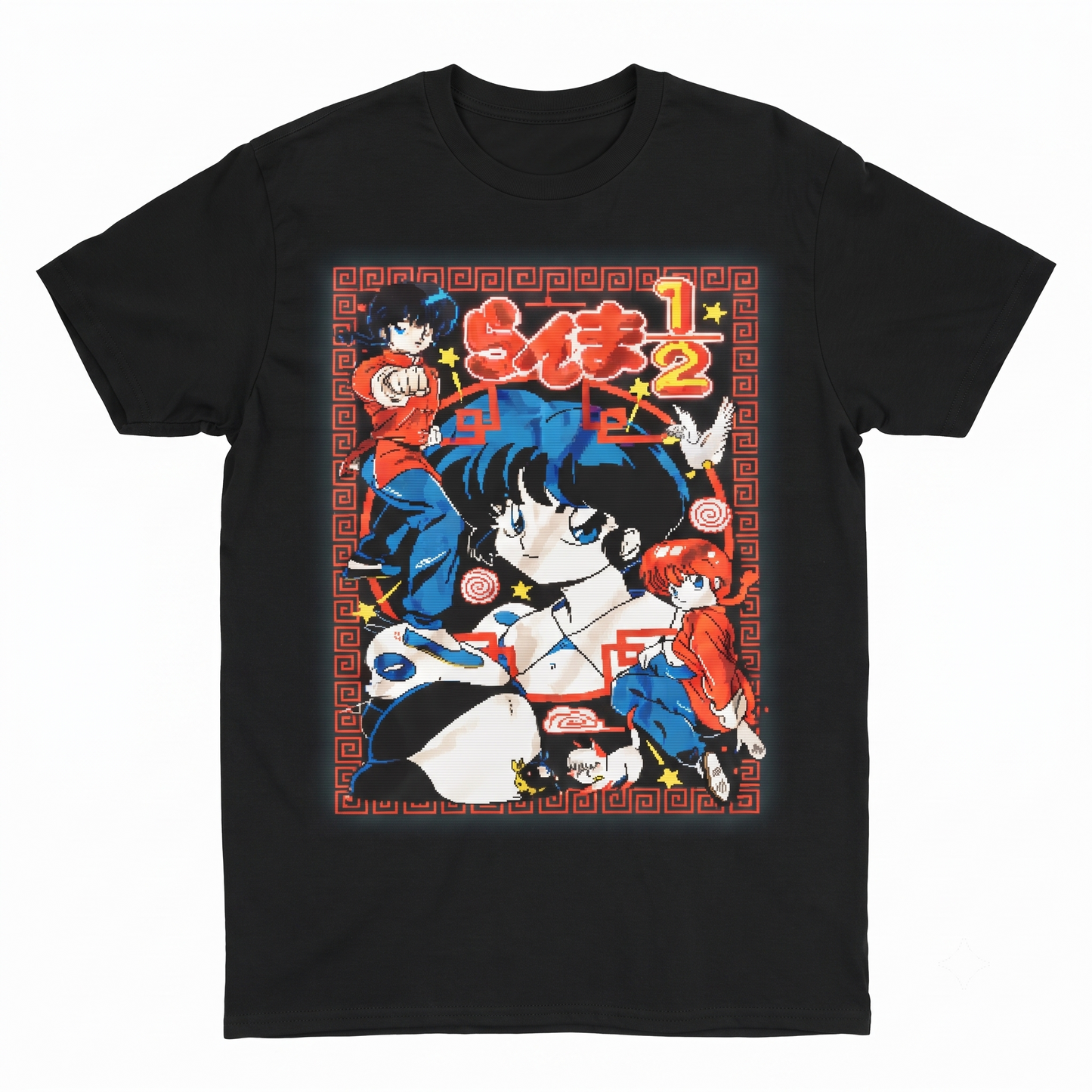 Vintage 90s Martial Arts Anime Style Graphic Tee, Funny Panda Transformation Retro Manga Apparel Unisex T-shirt