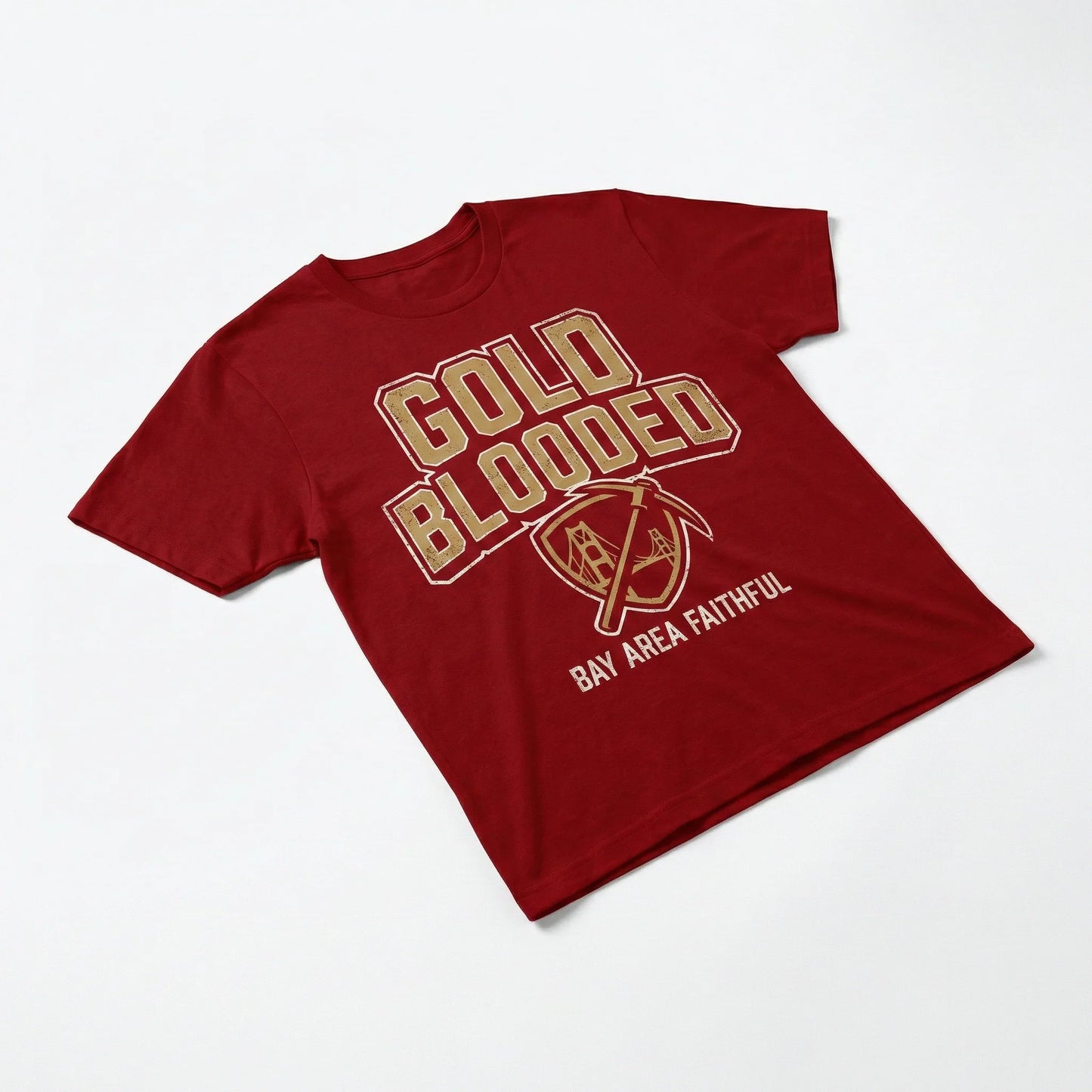 Vintage SF Football Faithful Gear | Gold Blooded Bay Area Gridiron T-Shirt, Hoodie & Sweatshirt