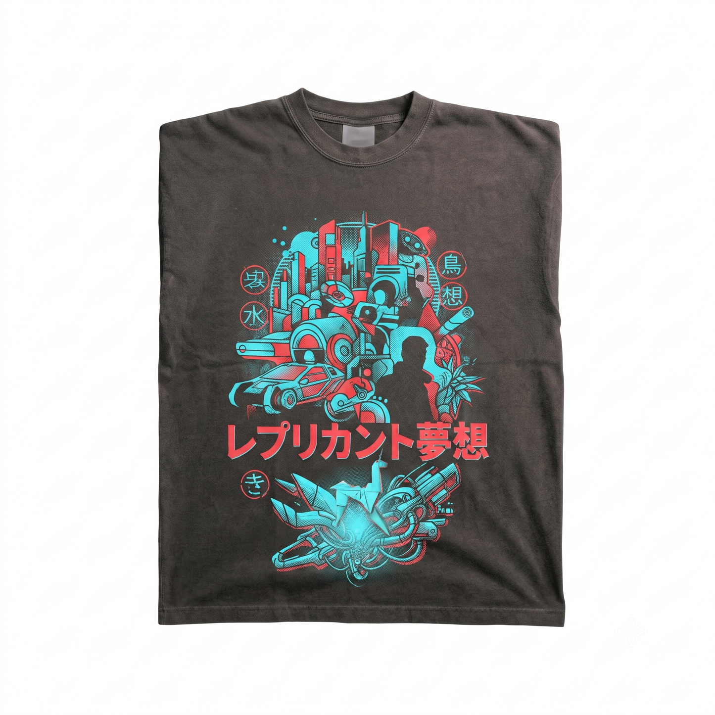 Retro 80s Sci-Fi Future City Dystopian Graphic Unisex T-shirt