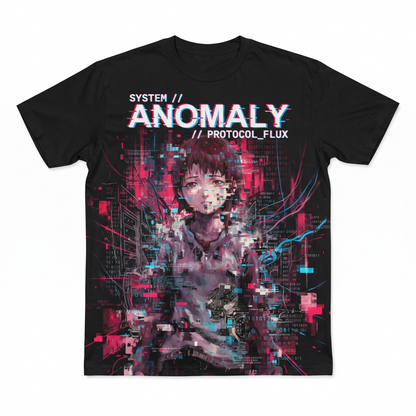 Cybernetic Anime Girl Aesthetic Graphic Tee Experimental Tech Wear Unisex Tshirt