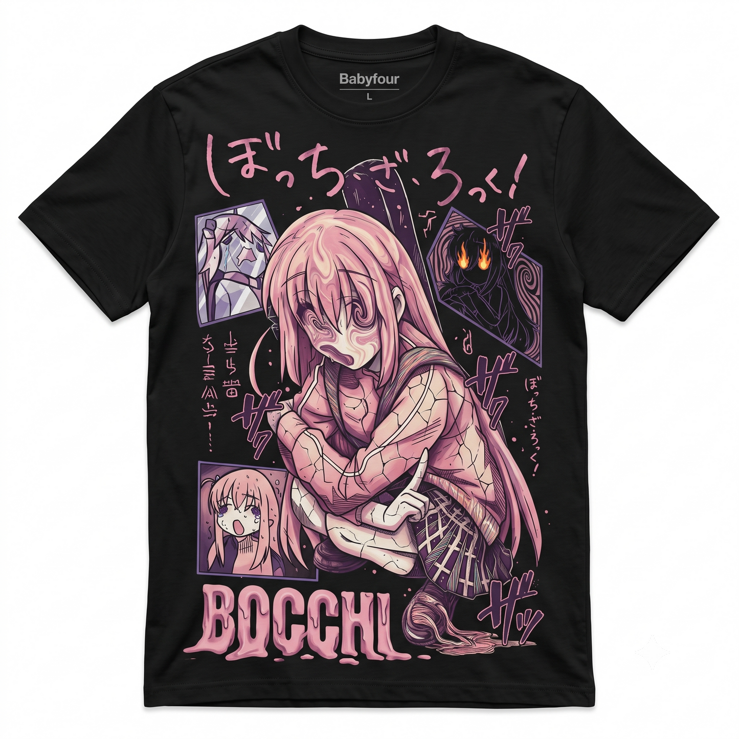 Japanese Streetwear Fire Graphic Tee - 100% Cotton Premium Aesthetic Fire Style Unisex T-shirt