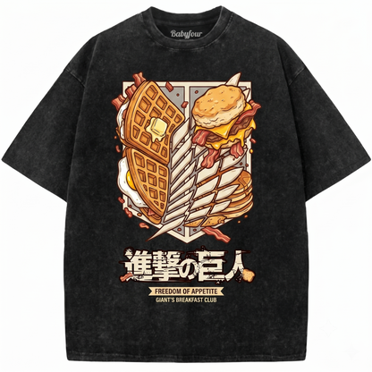Scouting Legion Wings of Freedom Vintage Graphic Tee - Retro Anime Distressed Unisex T-Shirt