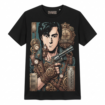 Retro Sweeper Anime Graphic Tee, 90s Manga Detective Classic Unisex T-Shirt