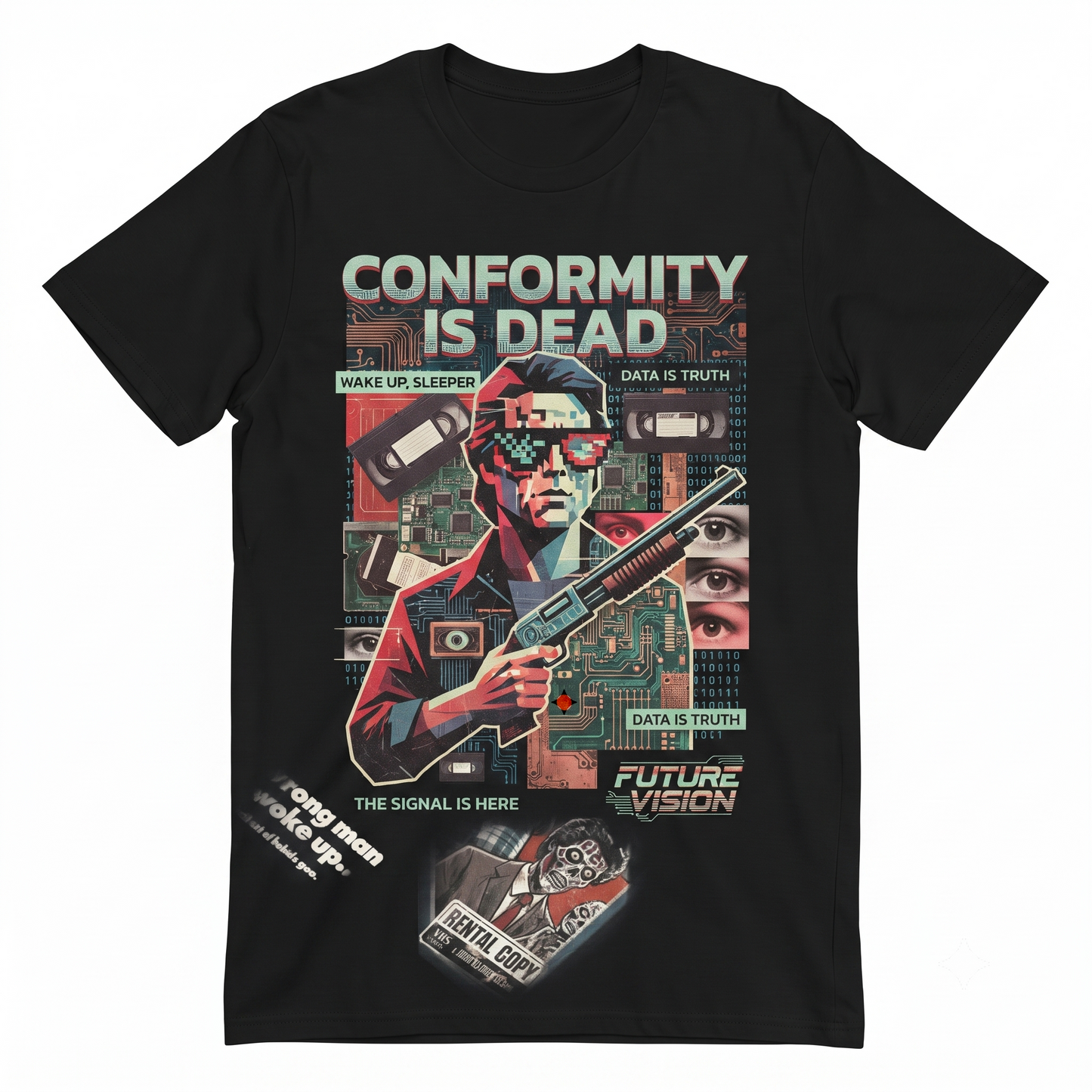 80s Sci-Fi Cult Horror Movie Tribute Graphic Apparel Vintage Aesthetic Unisex T-shirt