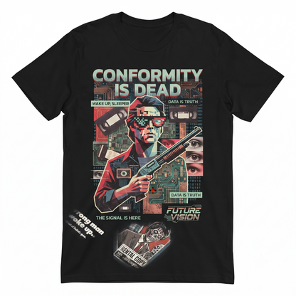 80s Sci-Fi Cult Horror Movie Tribute Graphic Apparel Vintage Aesthetic Unisex T-shirt