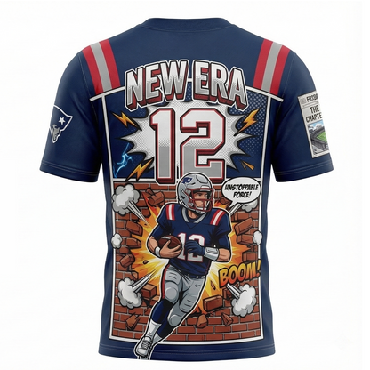 Unisex Foxborough Gridiron "New Era" AOP Football Jersey - 90s Comic Book Style
