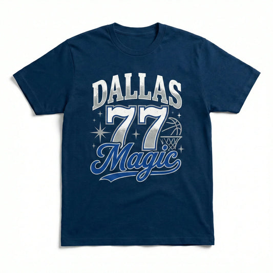 Premium Dallas 77 Magic Basketball Game Day Graphic | Fan Apparel (T-Shirt, Hoodie, Sweatshirt & More)