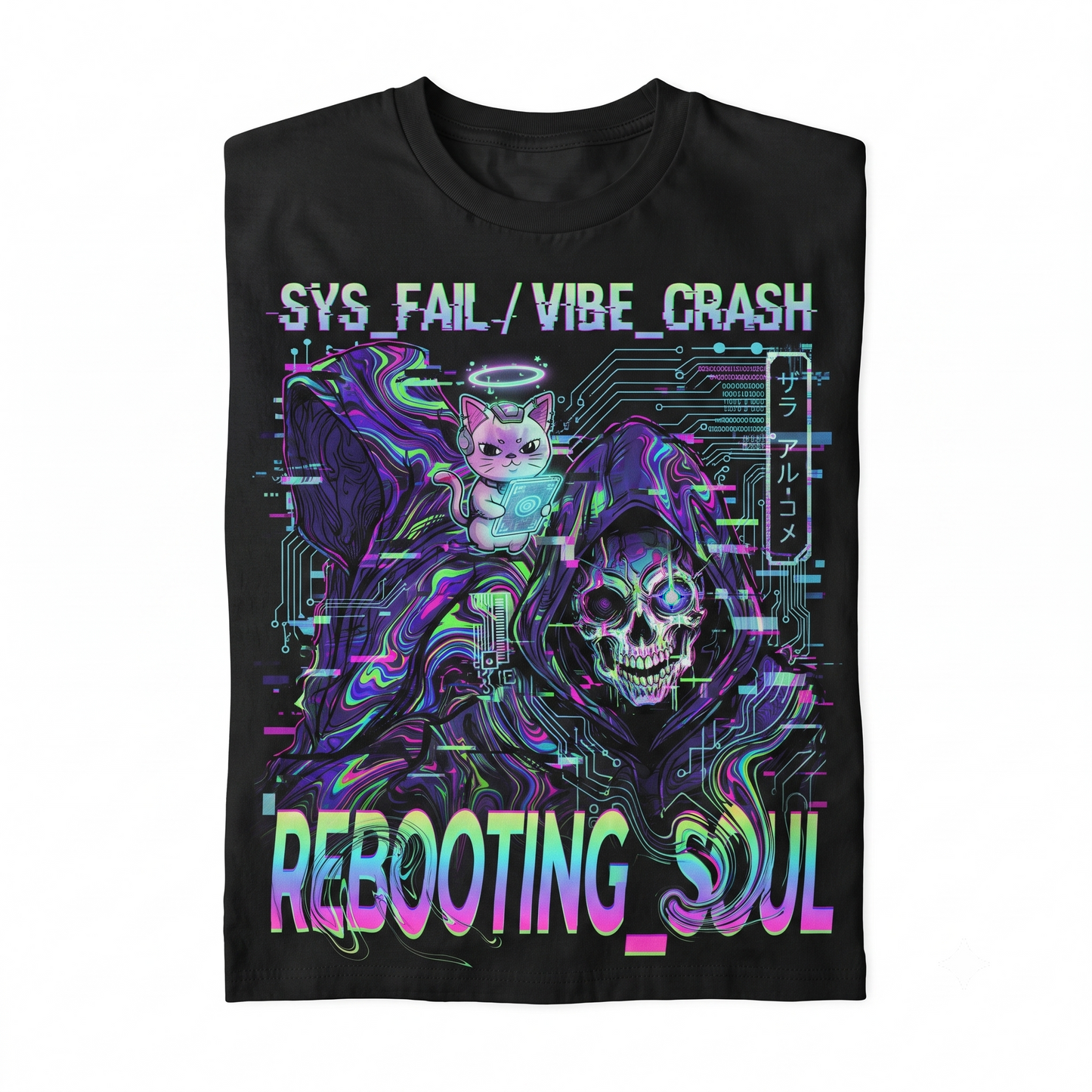 Dark Fantasy Character Graphic T-Shirt, Edgy Anime Style Print Tee, Short Sleeve Casual Cotton Crewneck
