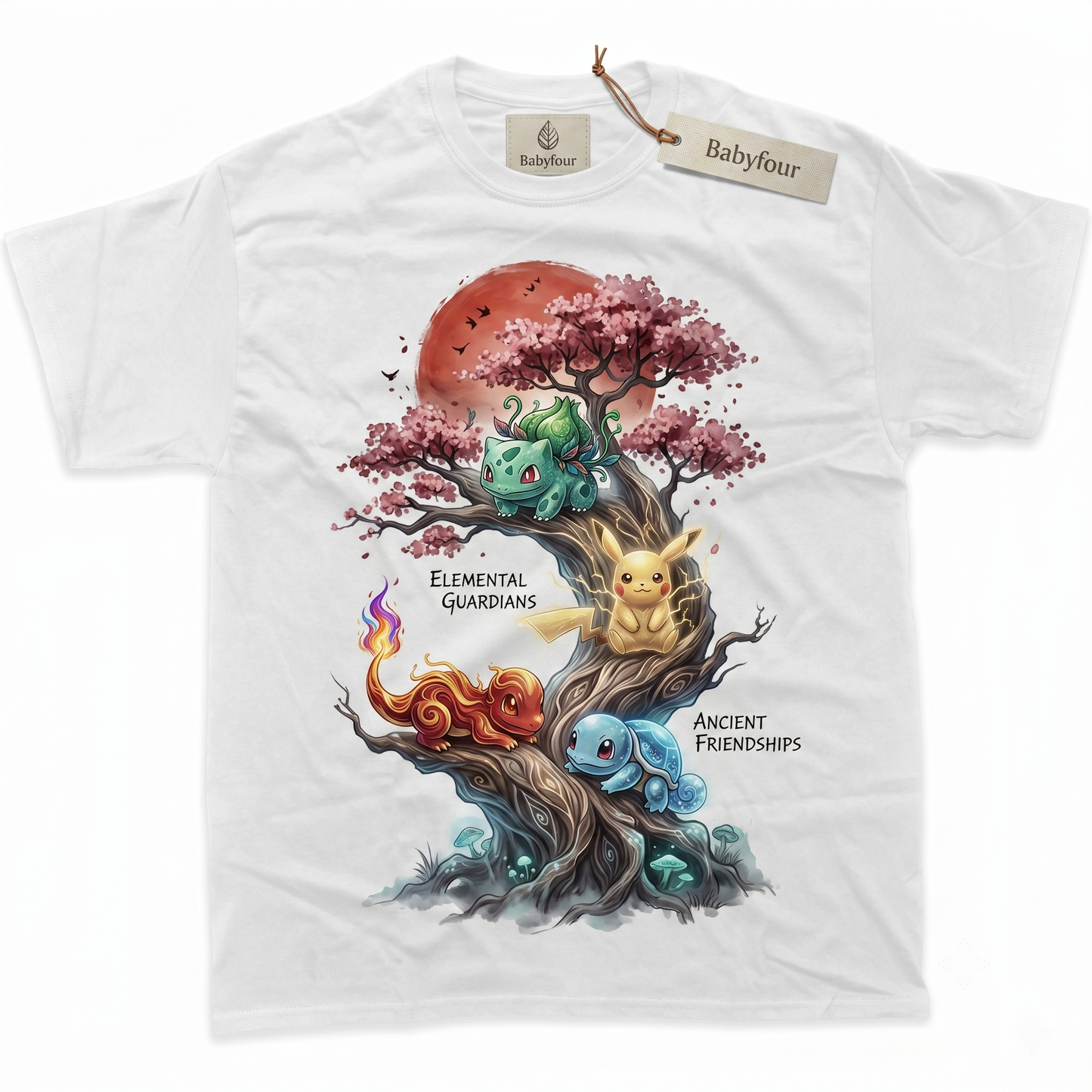 Retro Anime Monsters Graphic Tee - Cute Electric and Starter Pocket Creatures Vintage Style Apparel - Unisex T-shirt
