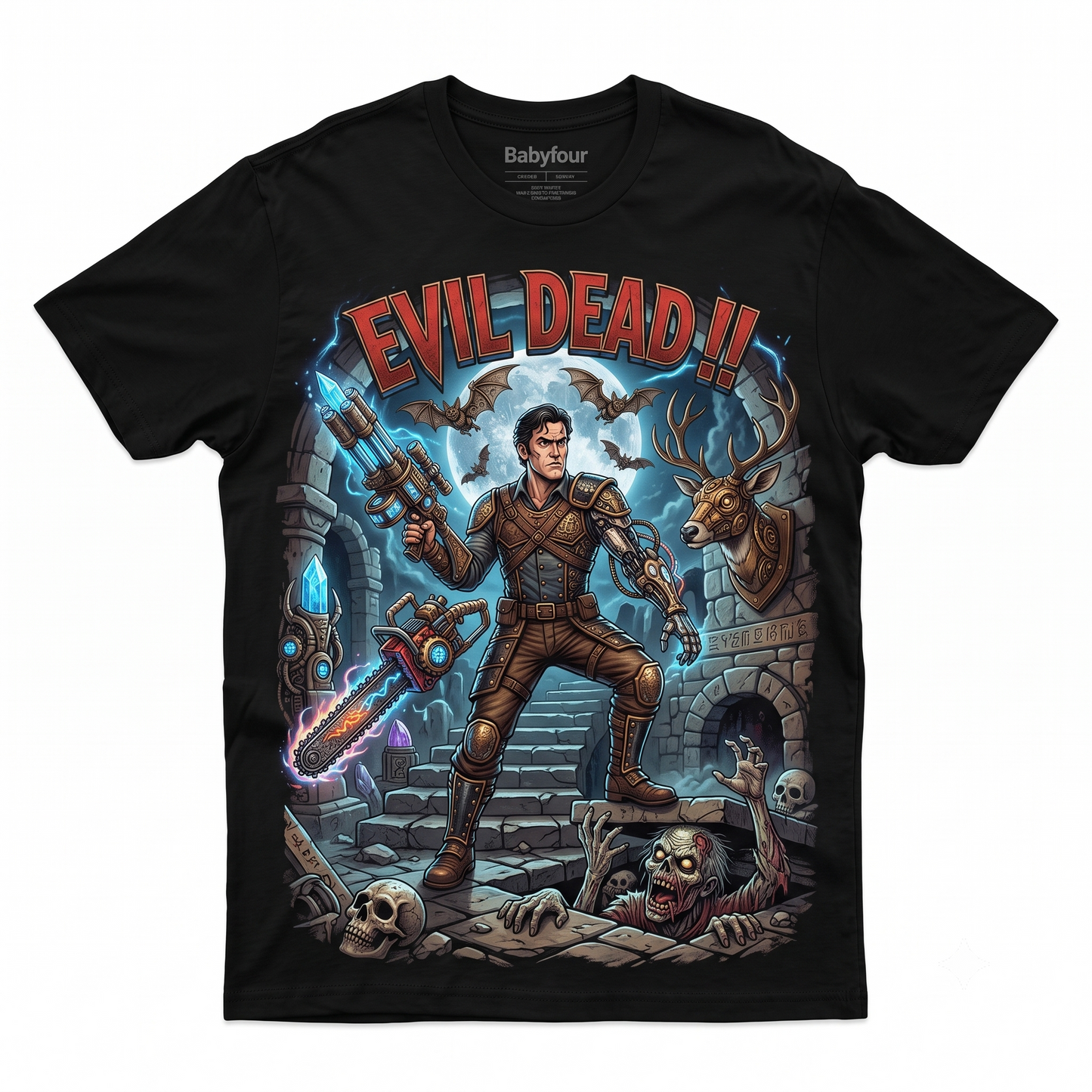 Retro Horror Hero Vintage 1930s Cartoon Character Unisex T-shirt