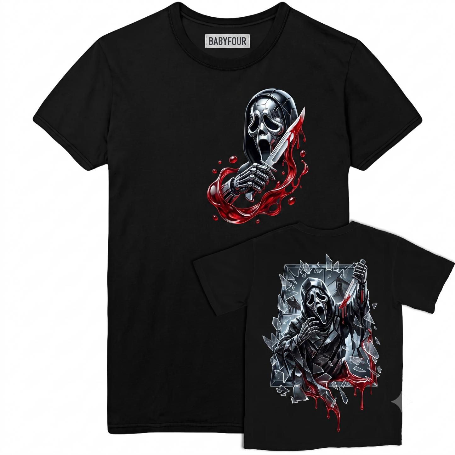 Iconic Halloween Slasher Horror Movie Party Crasher Graphic Tee - Vintage Scary Killer Unisex T-Shirt