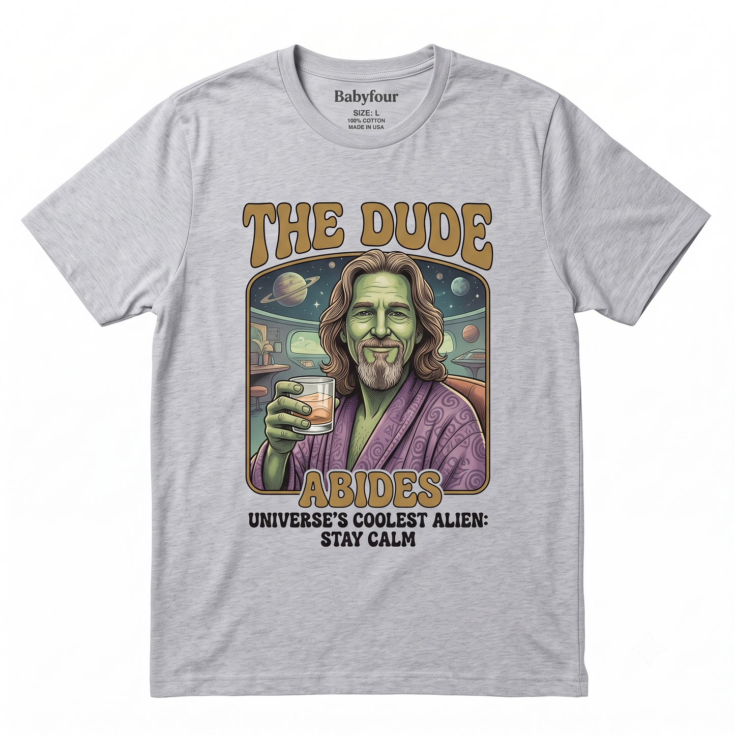 Retro The Dude Abides Graphic Tee  Vintage 90s Slacker Movie Inspired Design  Cozy Laid Back Comfort Top - Unisex T-shirt