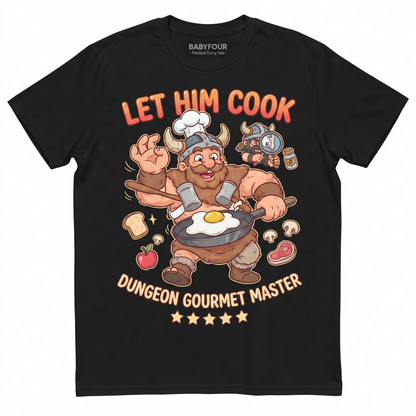 Dungeon Food Enthusiast Cooking Warrior Graphic Unisex T-shirt
