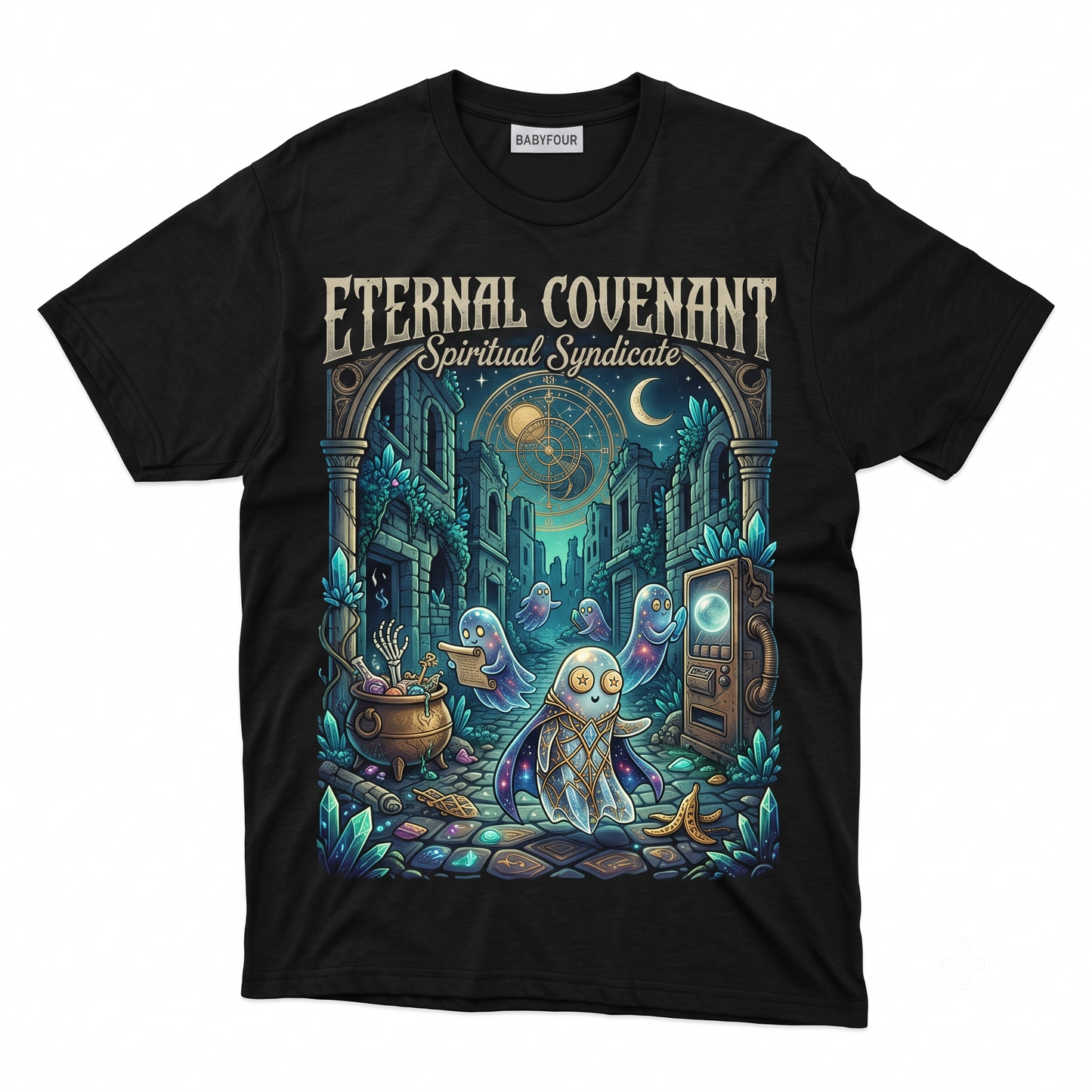Spooky Cryptid Walking Pants Folklore Graphic Unisex Tshirt