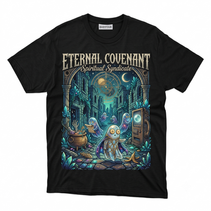 Spooky Cryptid Walking Pants Folklore Graphic Unisex Tshirt