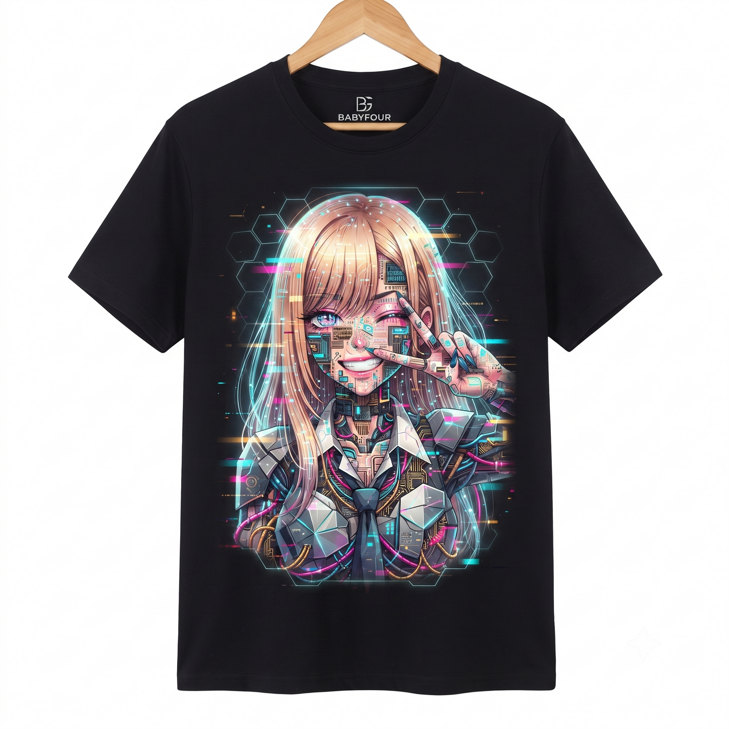 Japanese Aesthetic Manga Girl Graphic Tee, Cosplay Enthusiast Graphic Apparel, Retro Anime Style Waifu Unisex T-shirt