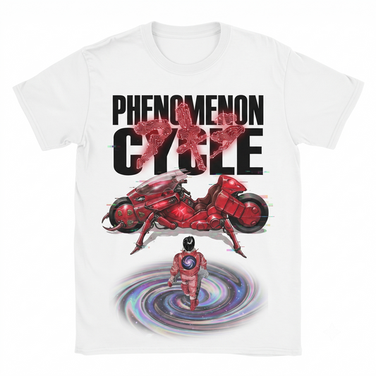 Retro 90s Cyberpunk Biker Aesthetic Graphic Tee, Distressed Manga Inspired Streetwear, Vintage Style Aesthetic Unisex T-shirt