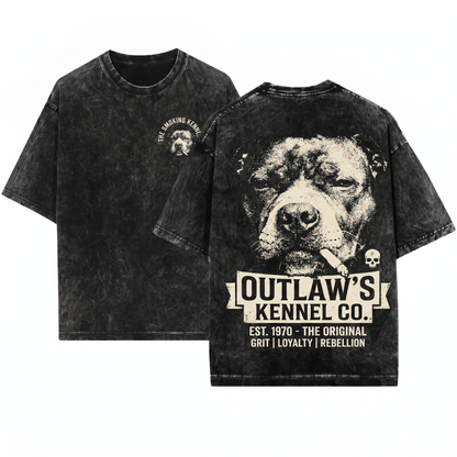 Vintage Pitbull Smoking Retro Funny Y2K Grunge Edgy Dog Face Mom Dad Meme Gift Unisex Heavyweight Garment-Dyed T-Shirt