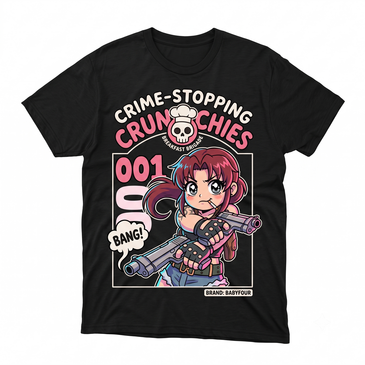 Badass Anime Gunslinger Girl Vintage Graphic Tee - Retro Aesthetic Manga Fan Unisex T-Shirt