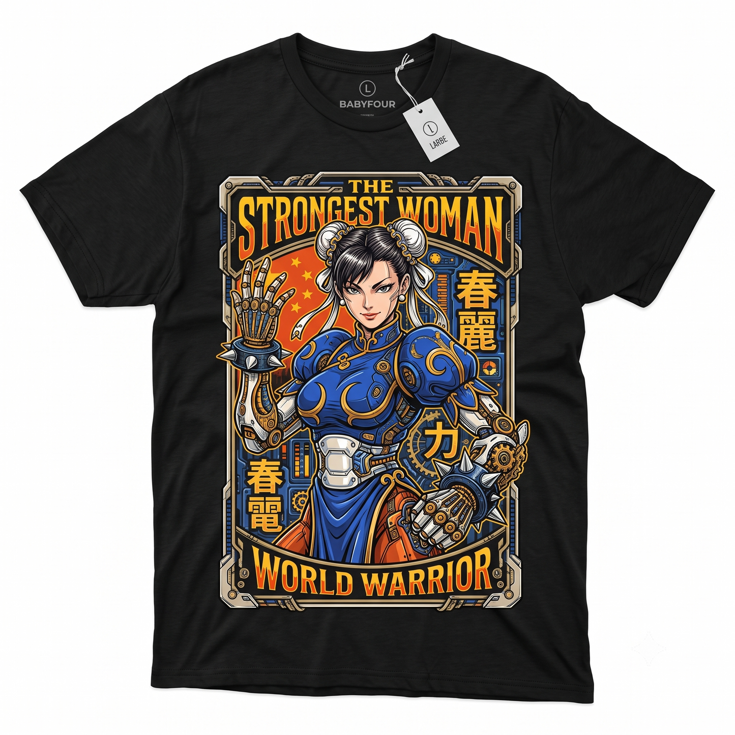 Nostalgic Arcade Fighter Female Martial Artist Graphic Tee - Premium Retro Gaming Unisex Tshirt