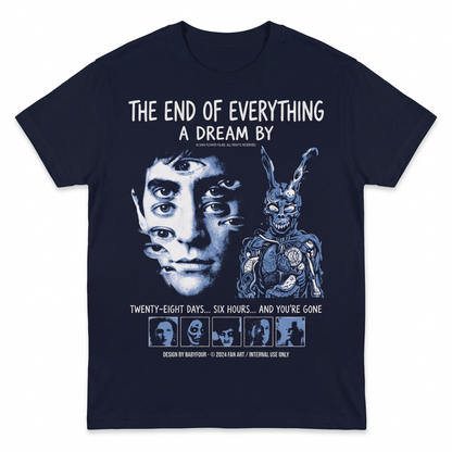 Retro Psychological Thriller Rabbit Mask Graphic Tee  Vintage Cult Film Art Shirt Unisex T-shirt