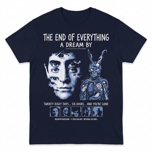 Retro Psychological Thriller Rabbit Mask Graphic Tee  Vintage Cult Film Art Shirt Unisex T-shirt