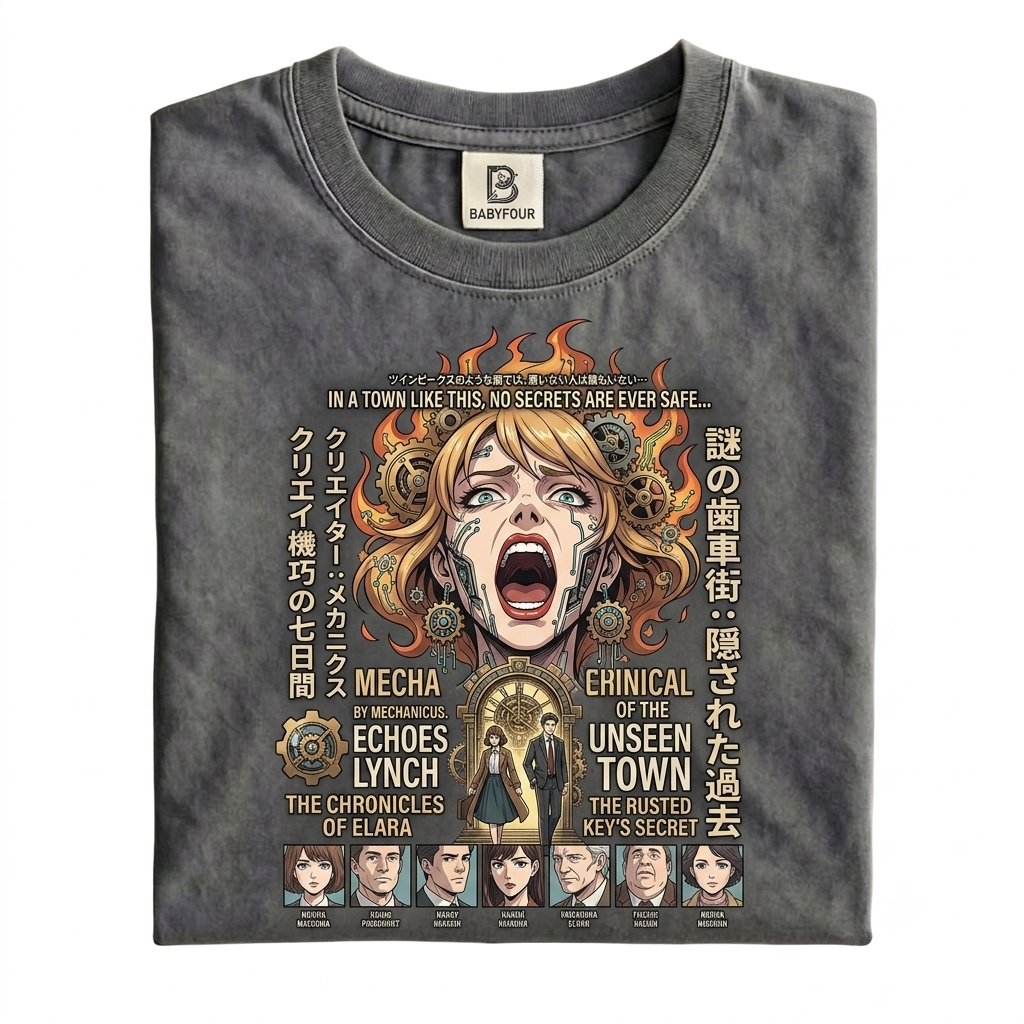 Retro 90s Japanese Aesthetic Psychological Horror Movie Poster Comfort Colors Unisex T-shirt