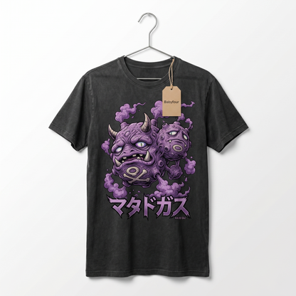 Vintage Poison Gas Monster Anime Graphic Unisex T-Shirt - Retro 90s Purple Creature Tee