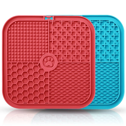 Pet Licking Pad New Pet Food Utensils Dog Slow Food Pad Placemat Sucker Slow Food Pad Dog Licking Pad