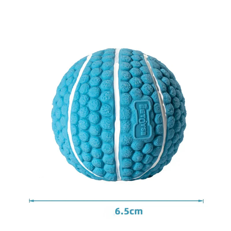 Latex brown blue basketball throw interactive grinding teeth to relieve boredom and retrieve dog toys