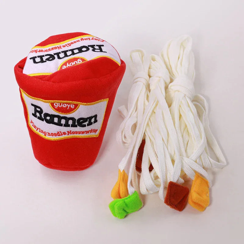 Pet Sniffing Toy Ramen Sniffing Toy Cute Pet Toy Educational Cat Dog Universal Soft Toy