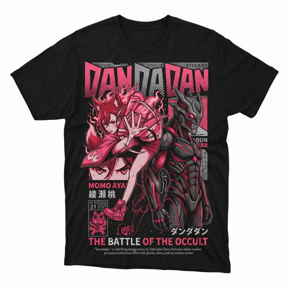 Anime Battle Graphic Tee, Supernatural Manga Art Streetwear, Japanese Aesthetic Unisex Shirt