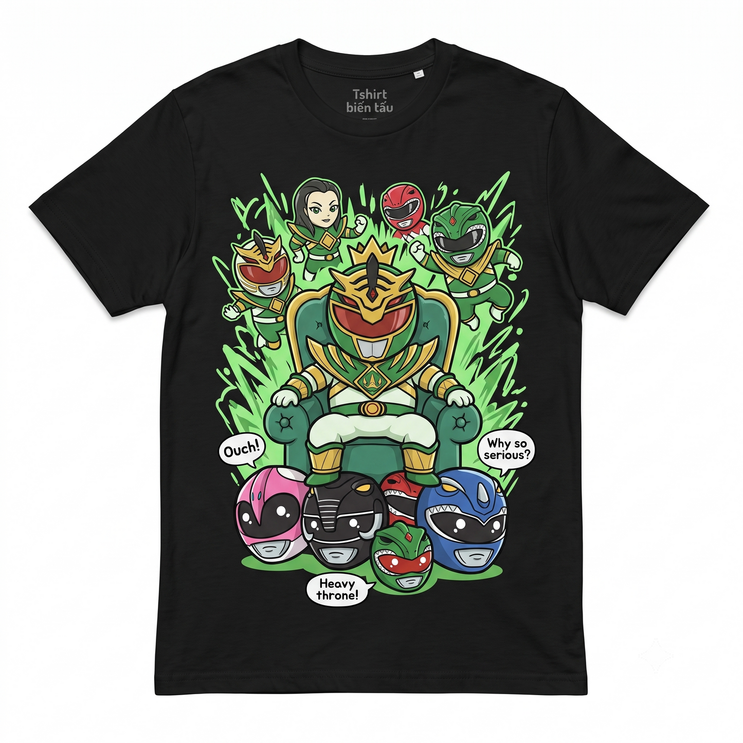 Dark Fantasy Ranger Graphic Tee, Comic Book Style Art Shirt, Retro Hero Throne Print, Premium Cotton Graphic Shirt