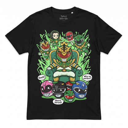 Dark Fantasy Ranger Graphic Tee, Comic Book Style Art Shirt, Retro Hero Throne Print, Premium Cotton Graphic Shirt