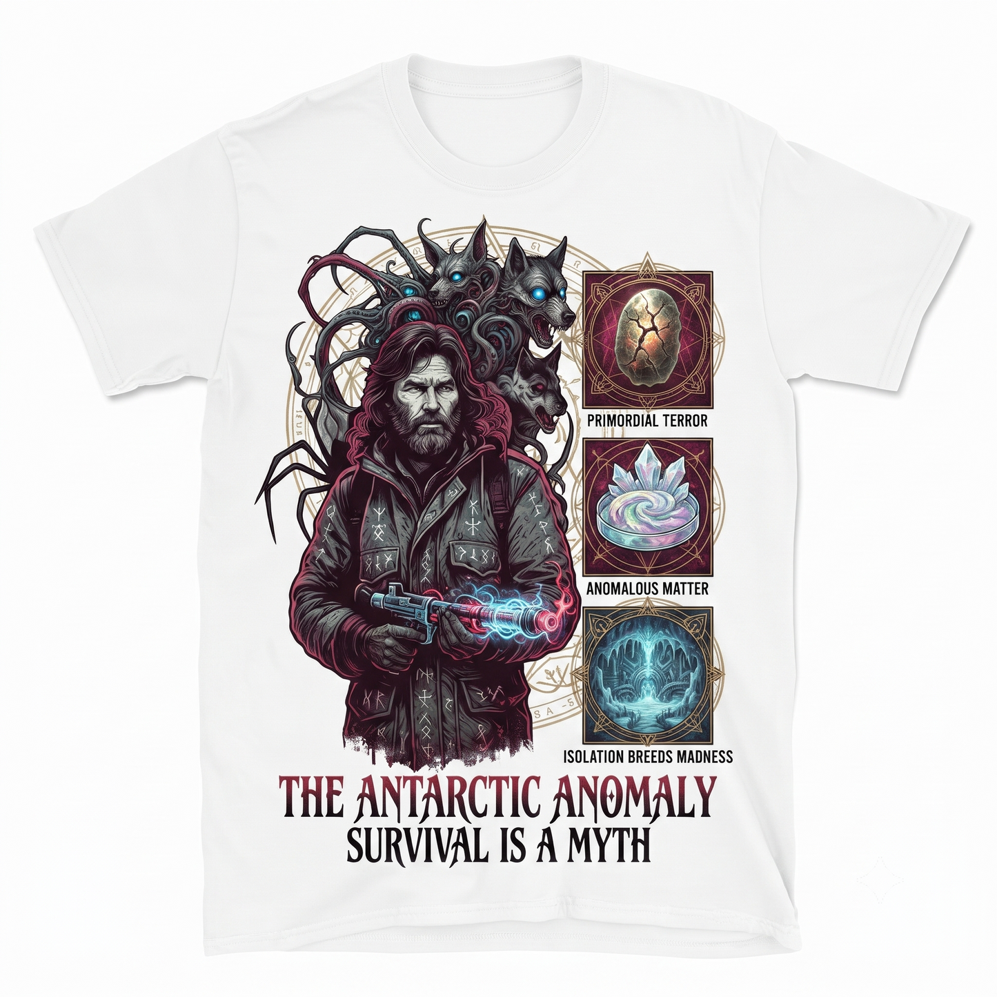 The Thing 1982 Classic Sci-Fi Horror Movie Graphic Tee, Distressed Vintage Style Apparel, Unisex T-shirt