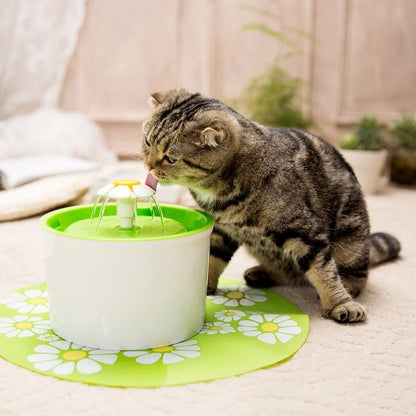 Automatic Flower Style Cat Dog Electric Pet Drinking Fountain Pet Bowl Drinking Water Dispenser Drink Filter