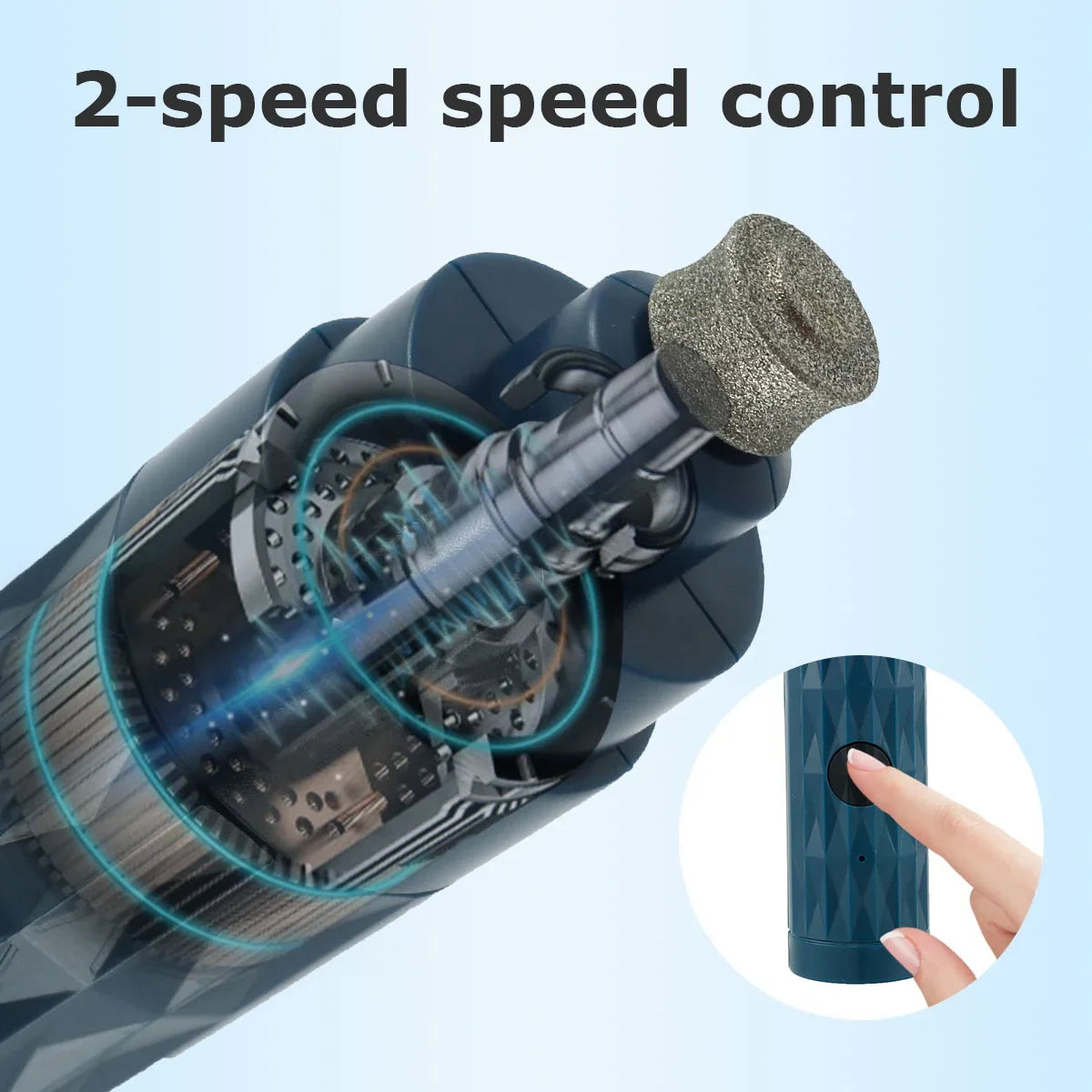 Electric Pet Nail Polisher With Light Dog And Cat Cleaning Automatic Manicure Device USB Rechargeable Manicure Device