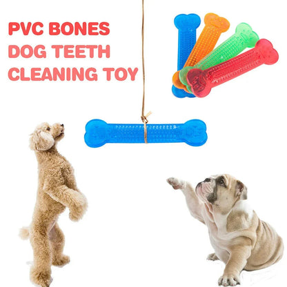 Pet Dog Chew Toys Rubber Bone Toy Aggressive Chewers Dog Toothbrush Doggy Puppy Dental Care